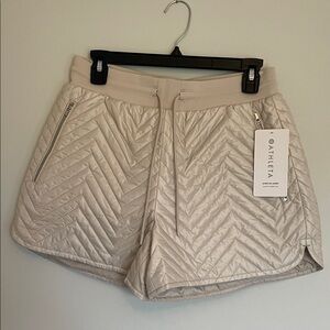 Athleta Women's Quilted Beige Shorts